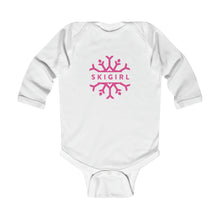 Infant Skigirl Long Sleeve Bodysuit - Pink Logo