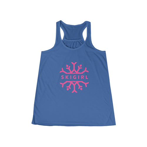 Skigirl Women's Flowy Yoga Tank - Pink Logo