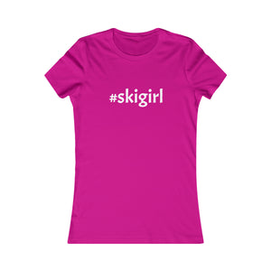 #skigirl Slogan Women's Favorite Tee