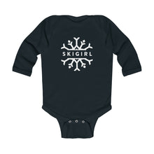 Infant Skigirl Long Sleeve Bodysuit - White Logo