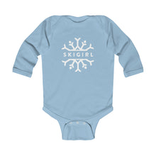 Infant Skigirl Long Sleeve Bodysuit - White Logo
