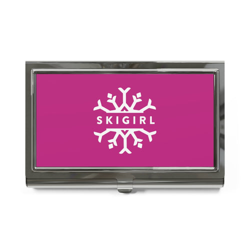 Skigirl Business Card Holder