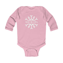 Infant Skigirl Long Sleeve Bodysuit - White Logo