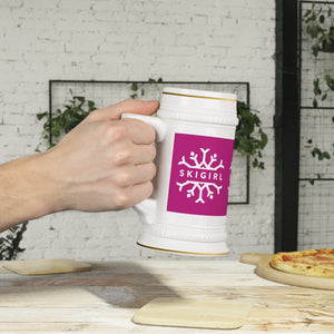 Skigirl Beer Stein