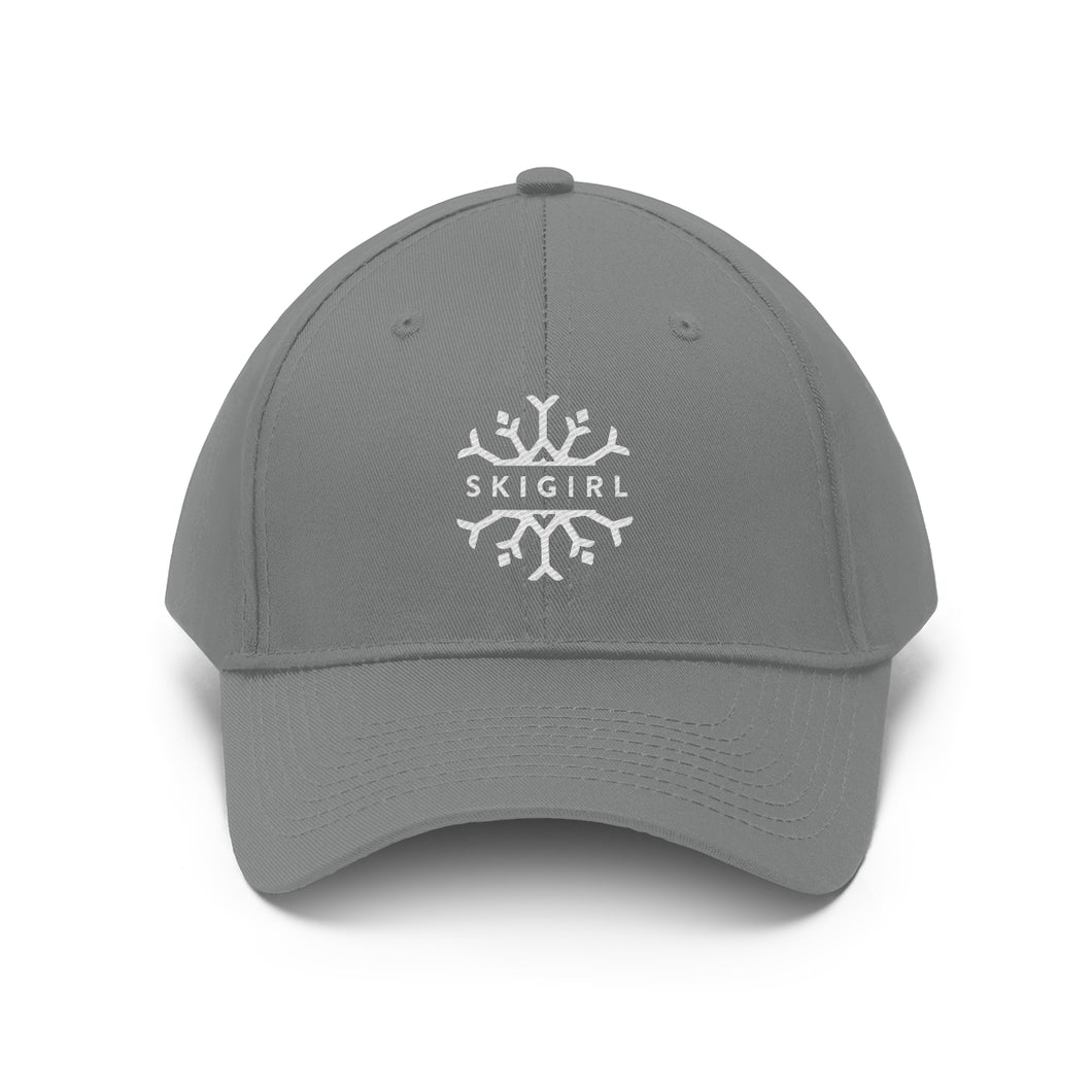 Skigirl Twill Hat - White Logo