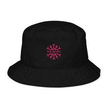 Skigirl Organic Bucket Hat - Pink Logo